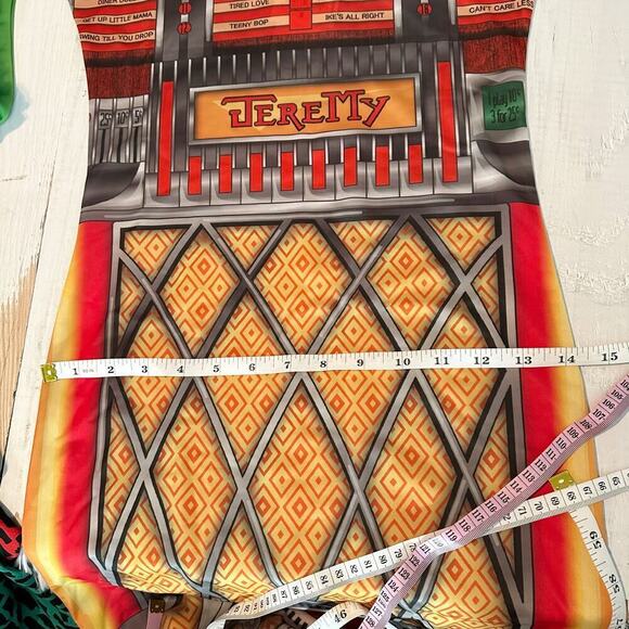 Adidas Originals Jeremy Scott jukebox Dress x29867 Retro Art to Wear Small - Picture 10 of 15